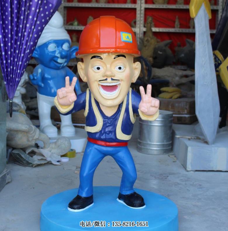 玻璃鋼光頭強(qiáng)卡通雕塑 玻璃鋼光頭強(qiáng)卡通雕塑